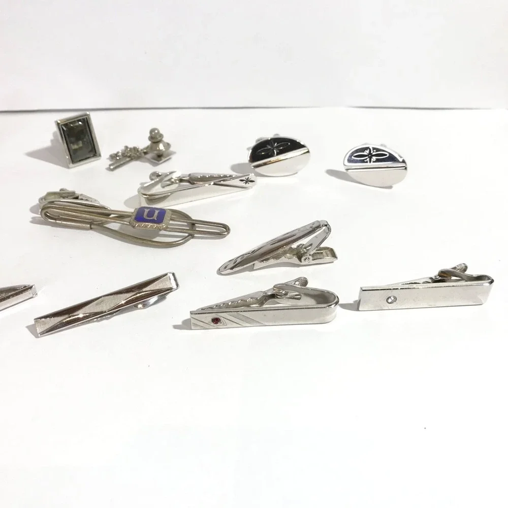 Vintage Mix Lot of Designers Men's Jewelry Cufflinks/ Tie Bars/ Tie Tacks/ Pins